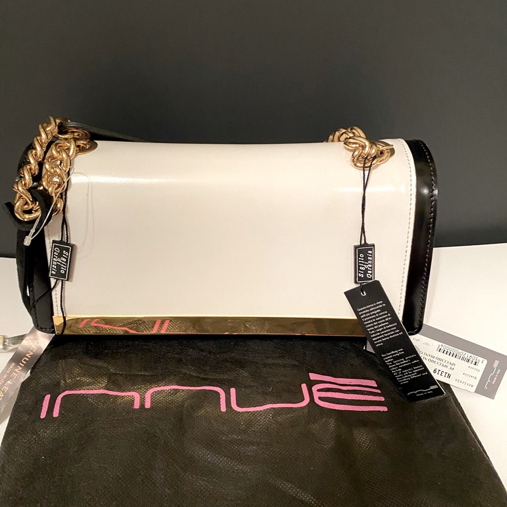 NWT Italian leather Innue Patton bag